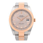 Stainless Steel 18K Everose Gold Diamond 41mm Oyster Perpetual Datejust Watch Sundust 126301