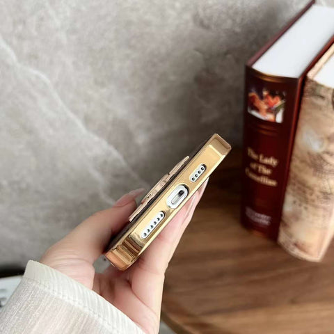 Metal label electroplating mobile phone case for iphone