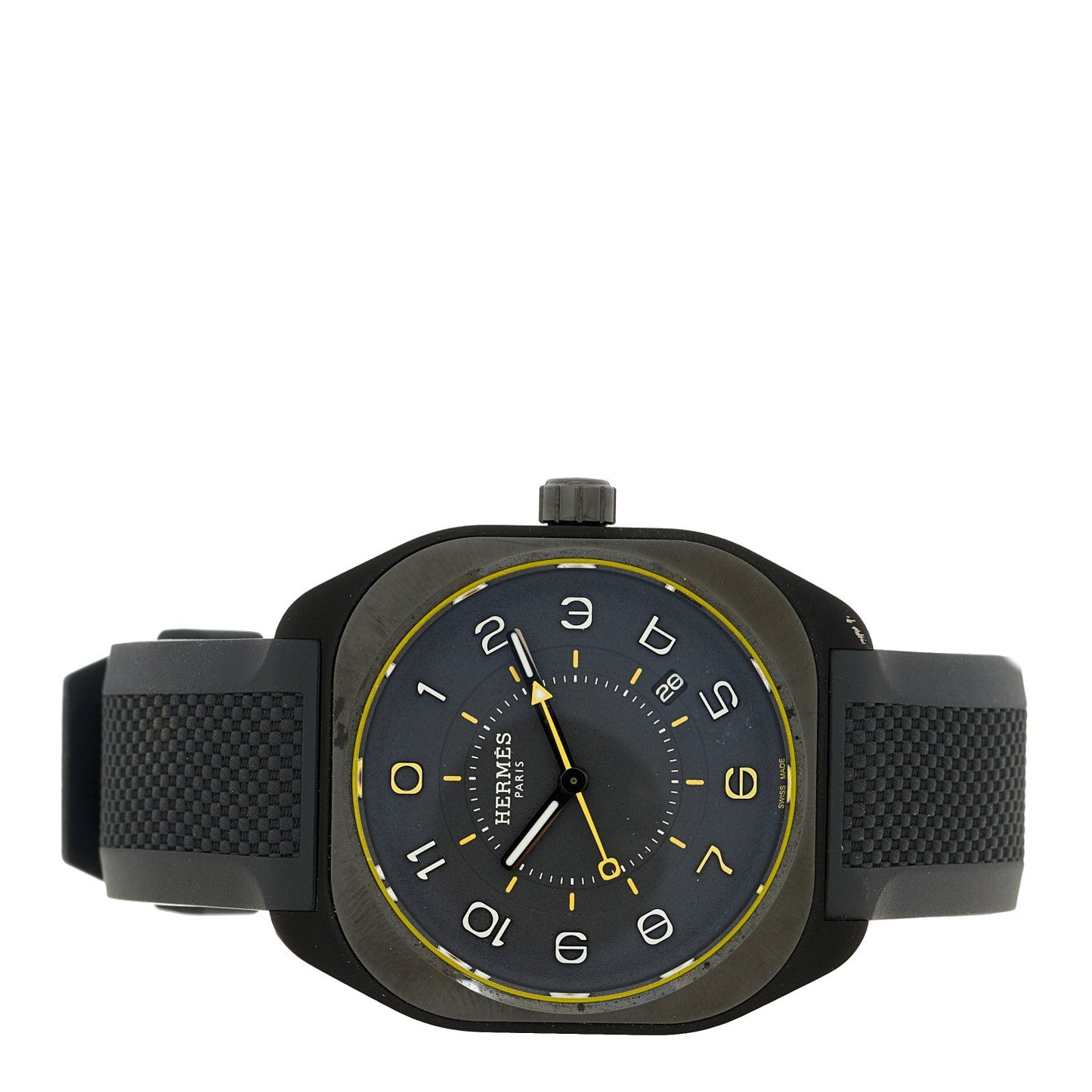 Graphene Nickel Rubber 39mm H08 Automatic Watch Noir