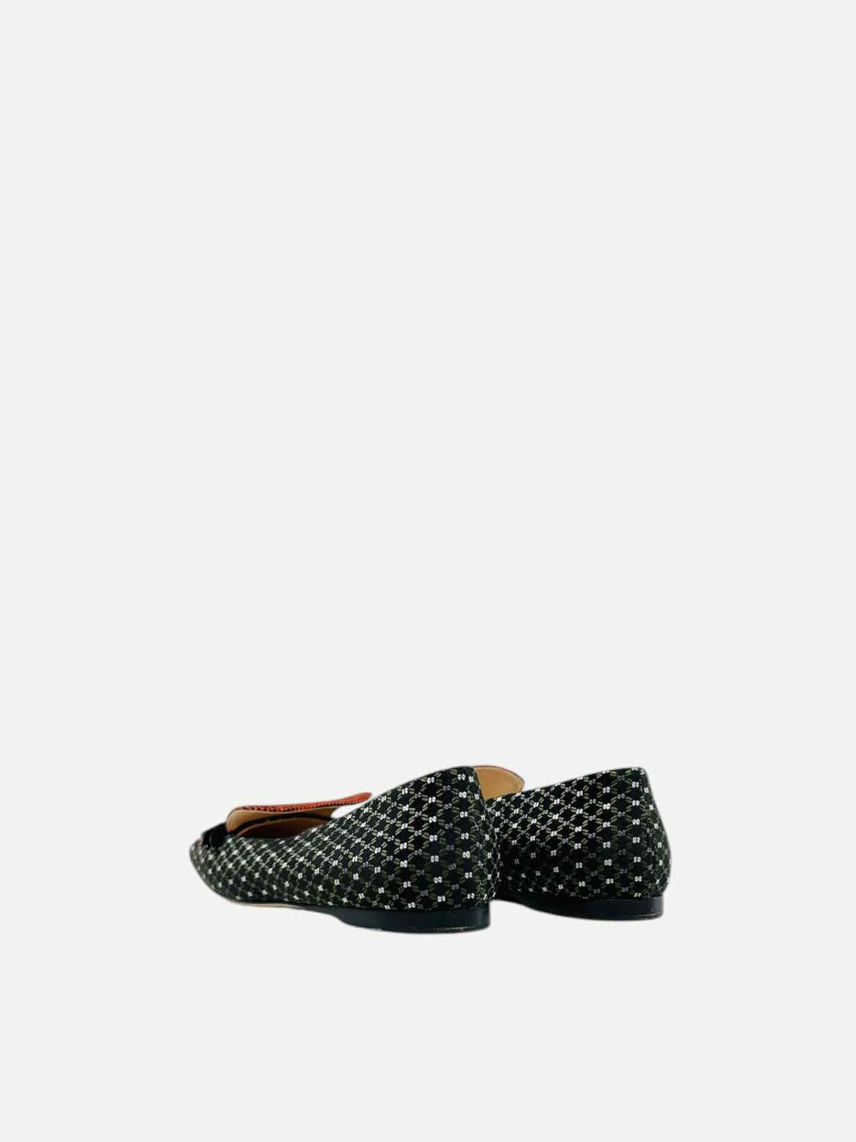 FENDI Black Multicolor Printed Size EU 36 Flats Rovelle Bags
