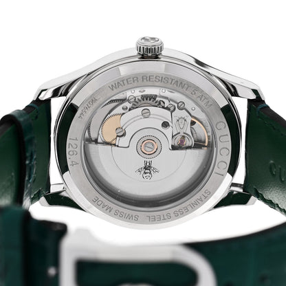 Stainless Steel Alligator Malachite 38mm G-Timeless Bee Automatic Watch
