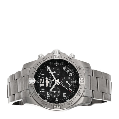 Titanium 43mm Chronospace Evo B60 Chronograph Quartz Watch Black EB6010