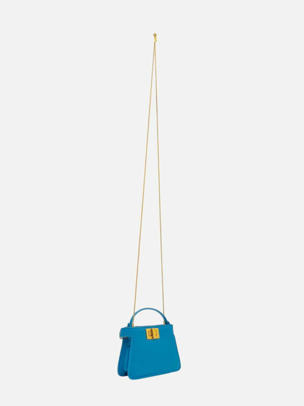 FENDI Nano Peekaboo Charm Blue Shoulder Bag Rovelle Bags