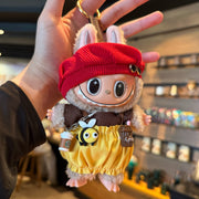 [Baby + Clothes] Pendant Baby Clothes Plush Vinyl Face Doll Bag Pendant Niche Bulala Doll