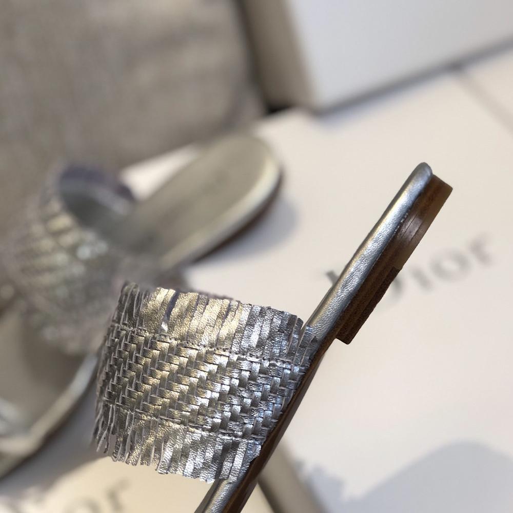 Dior Women silver-Coloured open toe slides