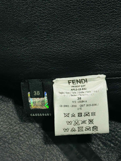 FENDI Zip Front Black Size US 2 Jacket Rovelle Bags