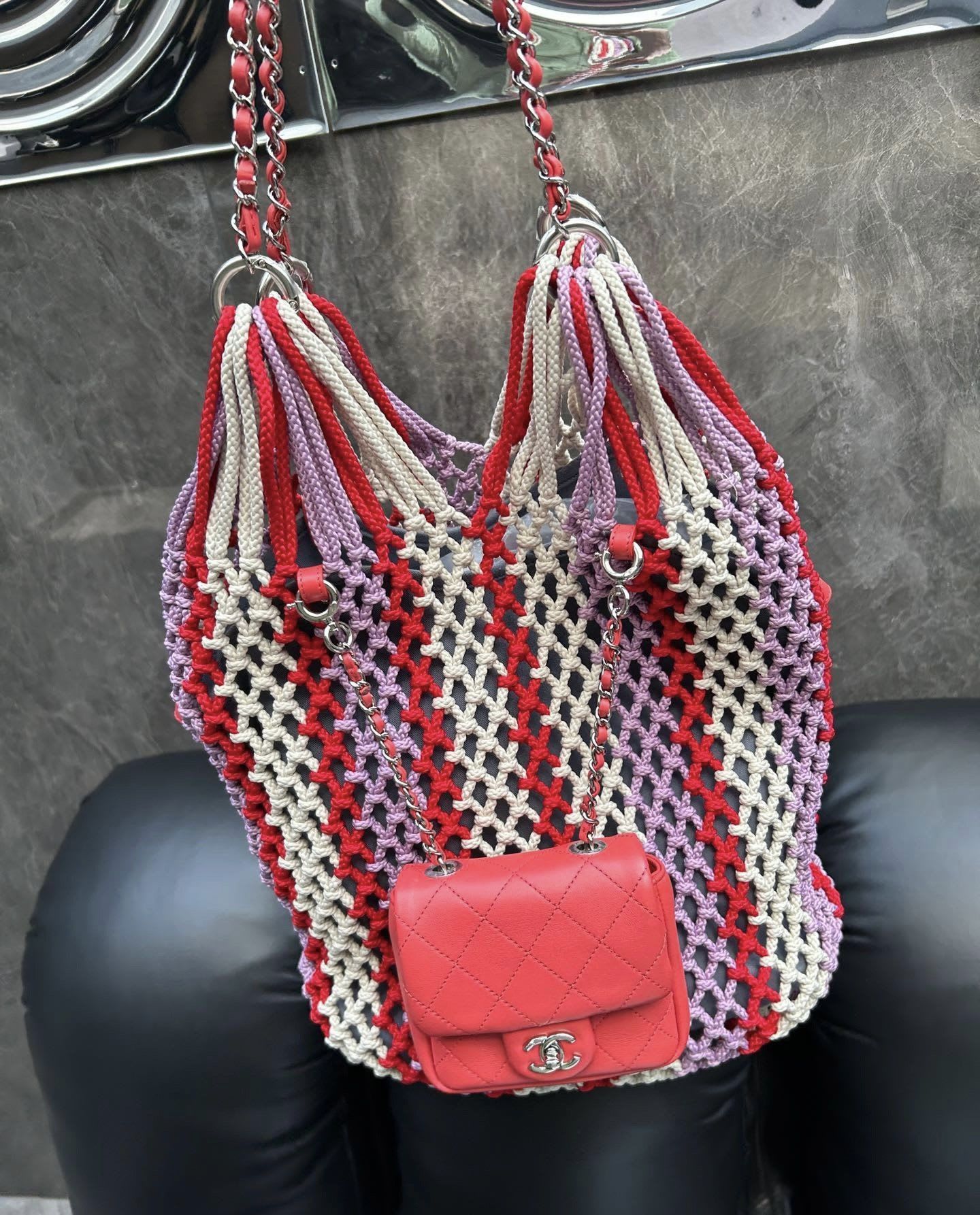 Chanel Luxury Leather Pink Handbag Style 2 Rovelle Bags
