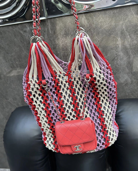 Chanel Luxury Leather Pink Handbag Style 2 Rovelle Bags