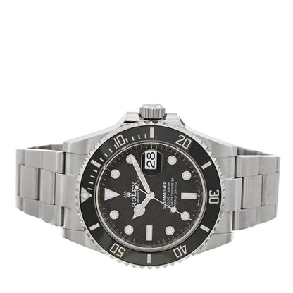 Stainless Steel 41mm Oyster Perpetual Submariner Date Watch Black 126610LN