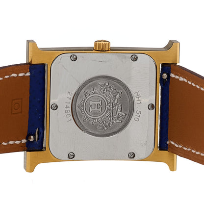 Stainless Steel Epsom 26mm Heure H Hour Quartz Watch Bleu Electrique