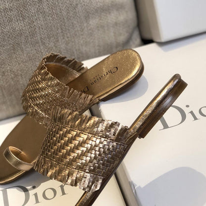 Dior Women silver-Coloured open toe slides