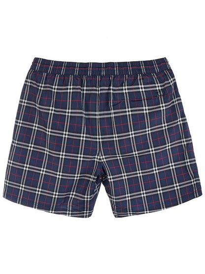 Luxury Burberry Check Swim Shorts Navy