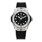 Stainless Steel Rubber Diamond Bezel 33mm Big Bang One Click Automatic Watch Black 485.SX.1270.RX