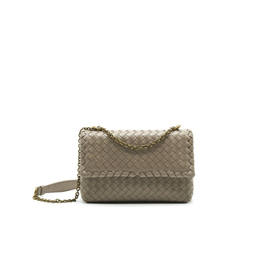 Bottega Veneta Baby Olympia Purse Grey