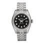 Stainless Steel 18K White Gold Diamond 26mm Oyster Perpetual Datejust Watch Black 179174