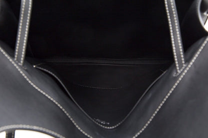 Burberry Large Fold Leather Black Handbag