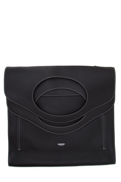Burberry Large Fold Leather Black Handbag