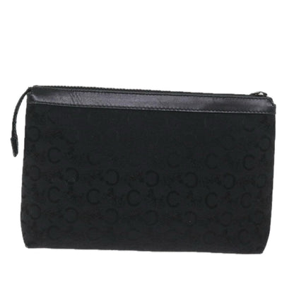 Luxury CELINE C Macadam Canvas Pouch Black ac2399