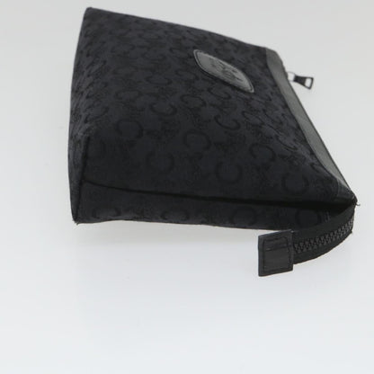 Luxury CELINE C Macadam Canvas Pouch Black ac2399
