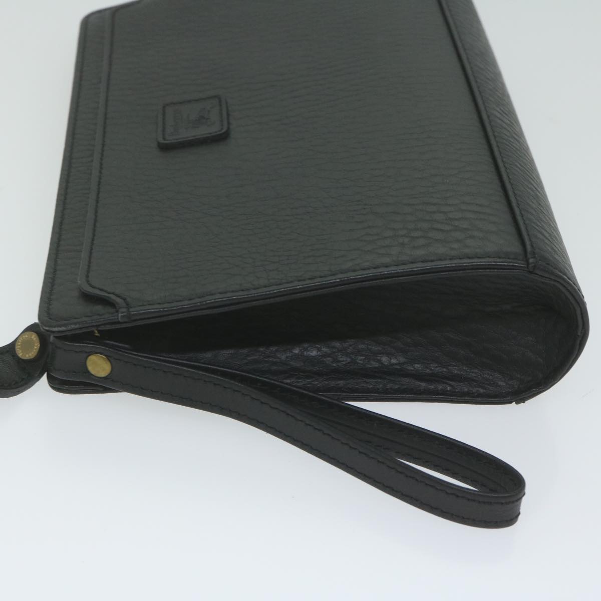 Burberry BURBERRYSs Auth Leather Black Clutch Bag Style 2
