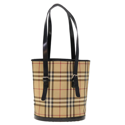 Burberry Nova Coated Canvas Beige Shoulder Bag
