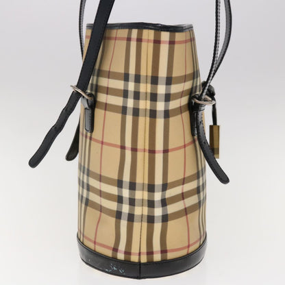 Burberry Nova Coated Canvas Beige Shoulder Bag