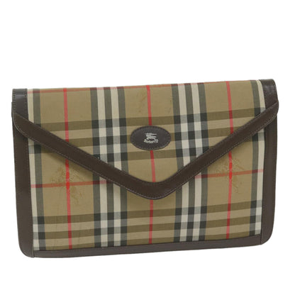 Burberry BURBERRYSs Nova Canvas Beige Clutch Bag Style 12