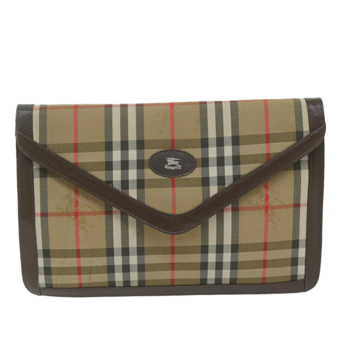 Burberry BURBERRYSs Nova Canvas Beige Clutch Bag Style 12