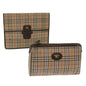 Luxury BurberrySs Nova Check Clutch Bag Canvas 2Set Beige Brown Auth ac2698