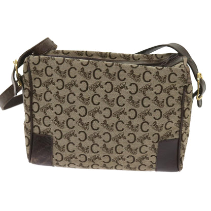 Luxury CELINE C Macadam Canvas Shoulder Bag Brown ac2739