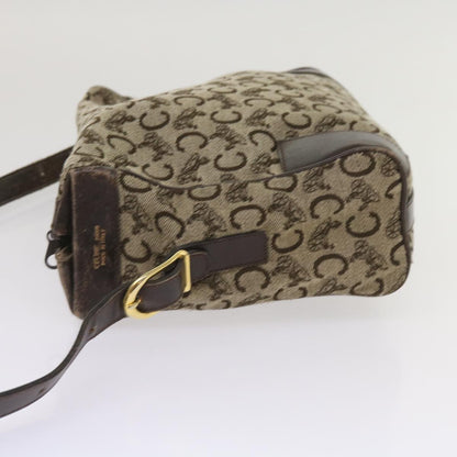 Luxury CELINE C Macadam Canvas Shoulder Bag Brown ac2739