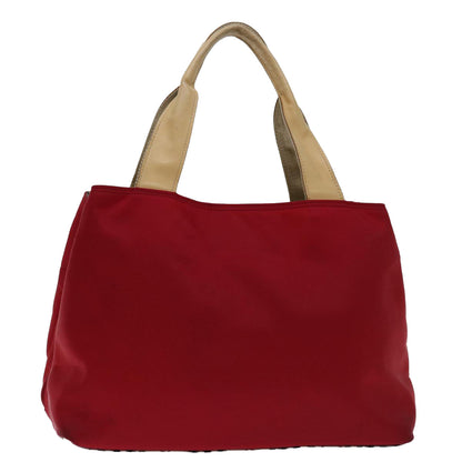 Burberry Nova Auth Nylon Red Handbag