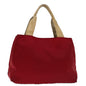 Burberry Nova Auth Nylon Red Handbag
