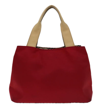 Burberry Nova Auth Nylon Red Handbag