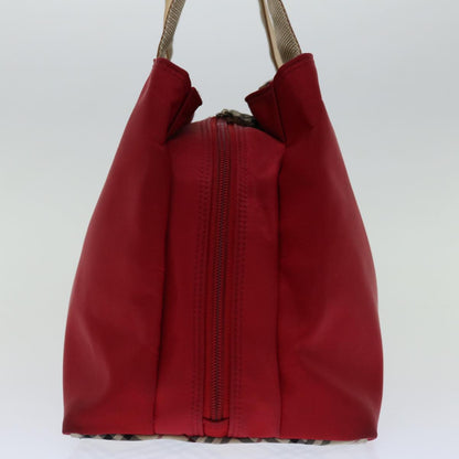 Burberry Nova Auth Nylon Red Handbag