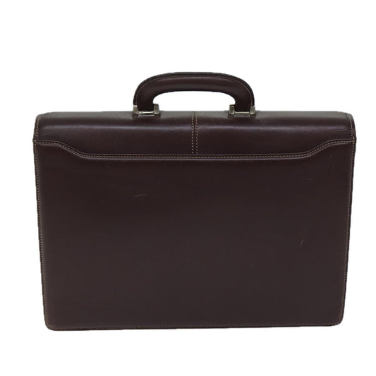 Burberry Auth Leather Brown Handbag Style 3