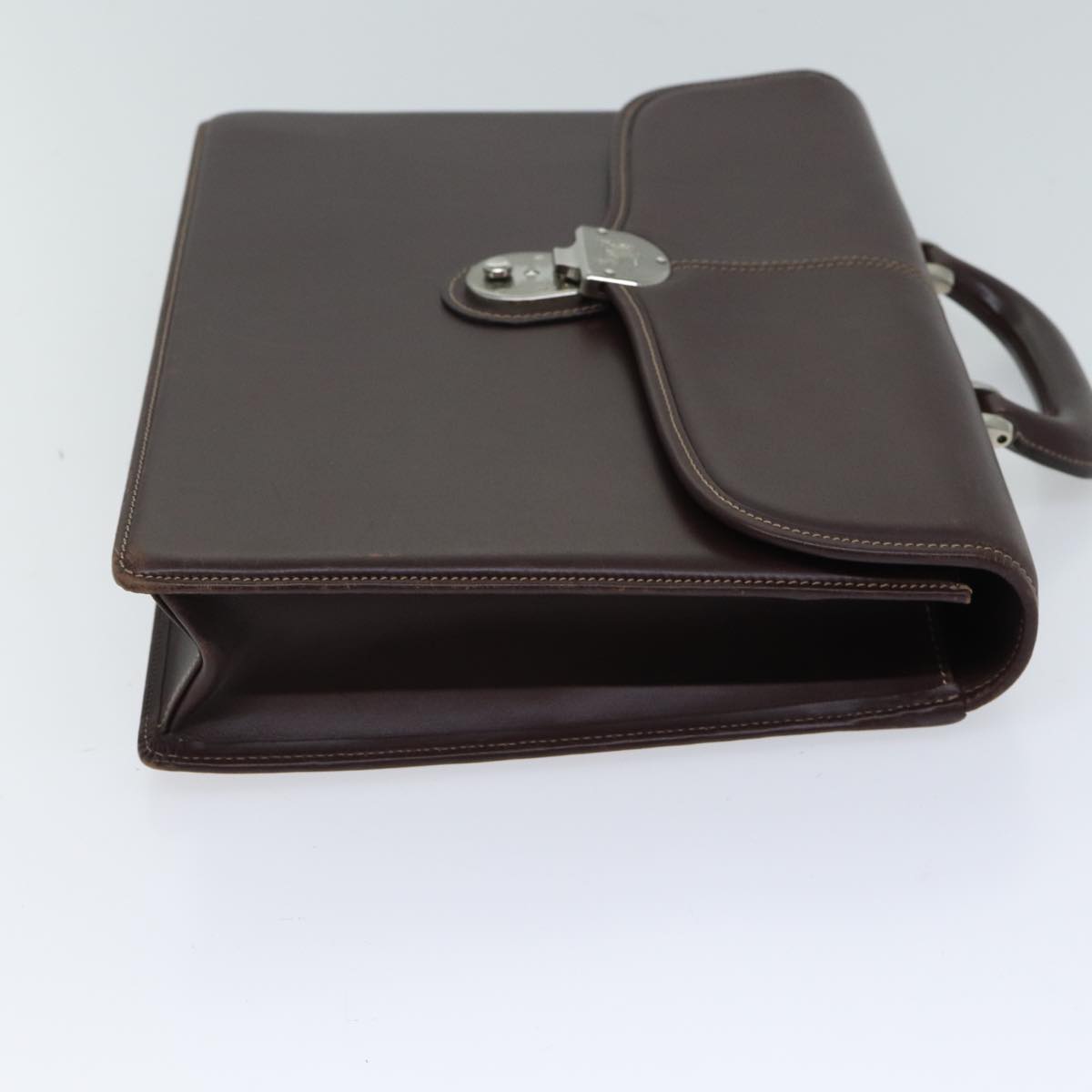 Burberry Auth Leather Brown Handbag Style 3