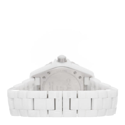 Stainless Steel Ceramic 38mm J12 Phantom Automatic Watch White