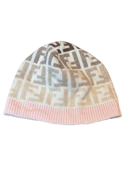 Fendi Gradient FF Logo Pink/Brown Beanie Rovelle Bags