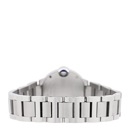 Stainless Steel Diamond Bezel 28mm Ballon Bleu De Cartier Quartz Watch