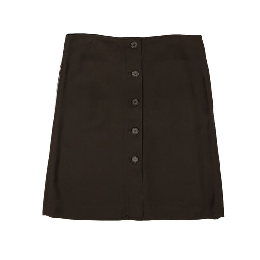 BTV-XBTM-0053/44 571964VA6F0_8812 Chocolate Luxury Bottega Veneta Button Down Skirt