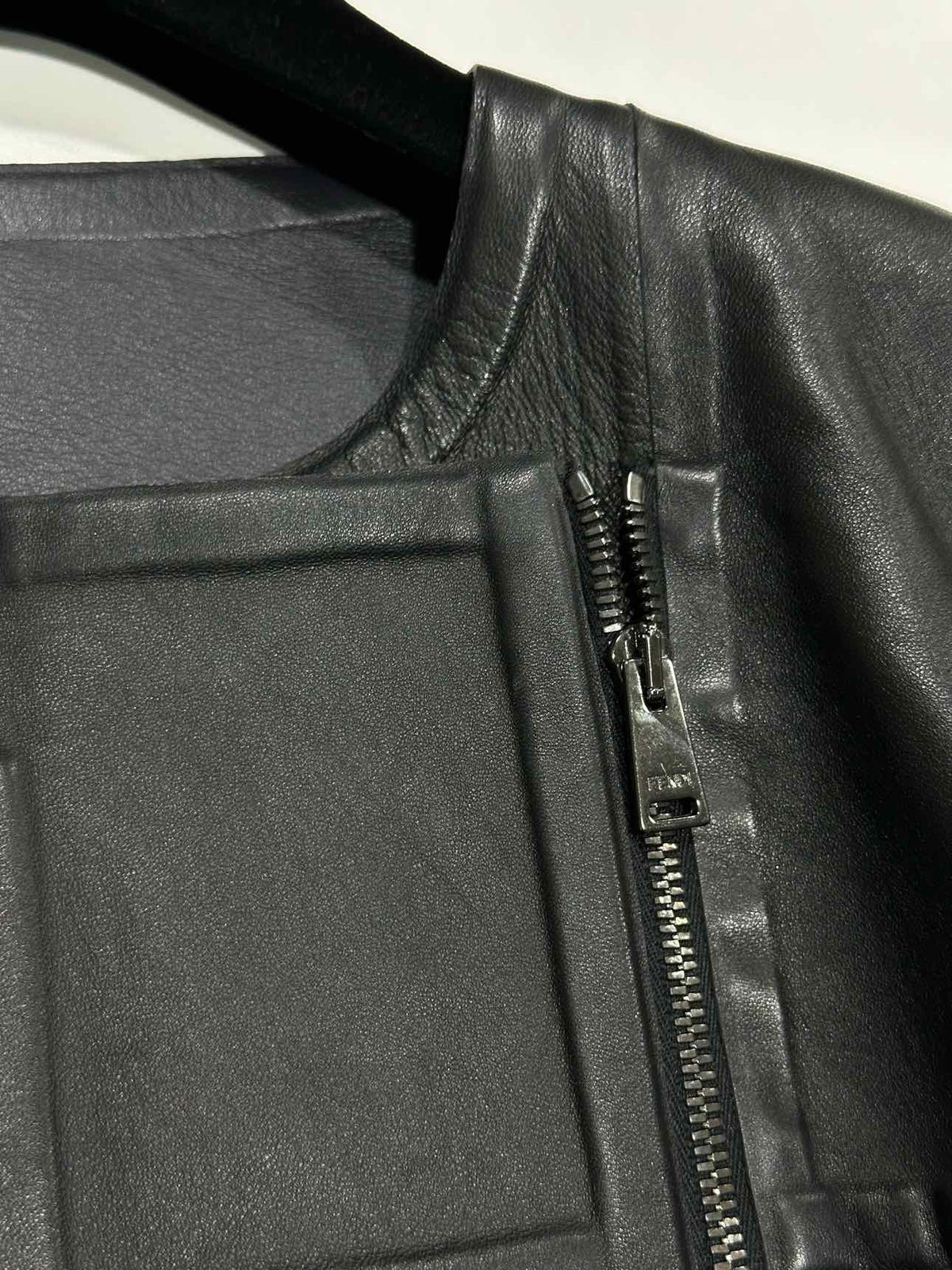 FENDI Zip Front Black Size US 2 Jacket Rovelle Bags
