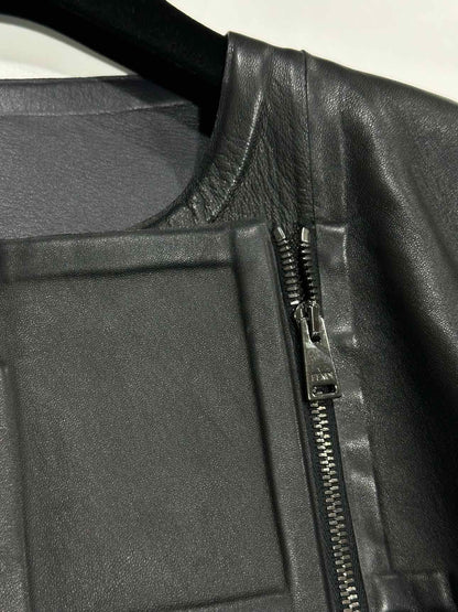 FENDI Zip Front Black Size US 2 Jacket Rovelle Bags