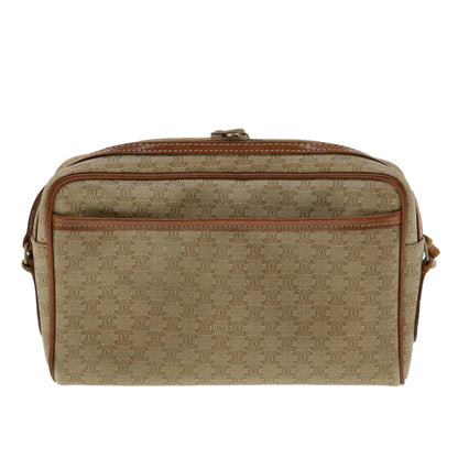 Luxury CELINE Macadam Canvas Shoulder Bag Beige am3110