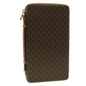 Luxury CELINE Macadam Canvas Travel Case PVC Leather Brown  am3943