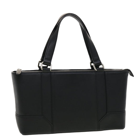 Burberry Auth Leather Black Handbag Style 2