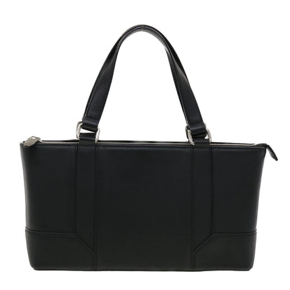 Burberry Auth Leather Black Handbag Style 2