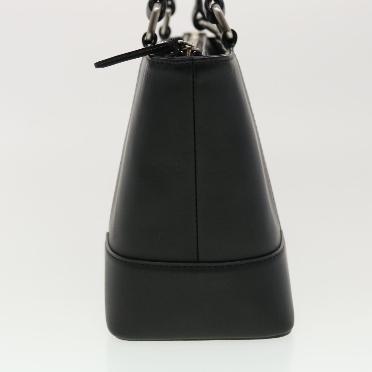Burberry Auth Leather Black Handbag Style 2