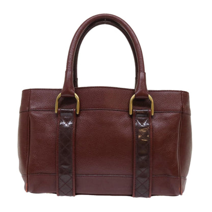 Burberry Auth Leather Black Handbag Style 4
