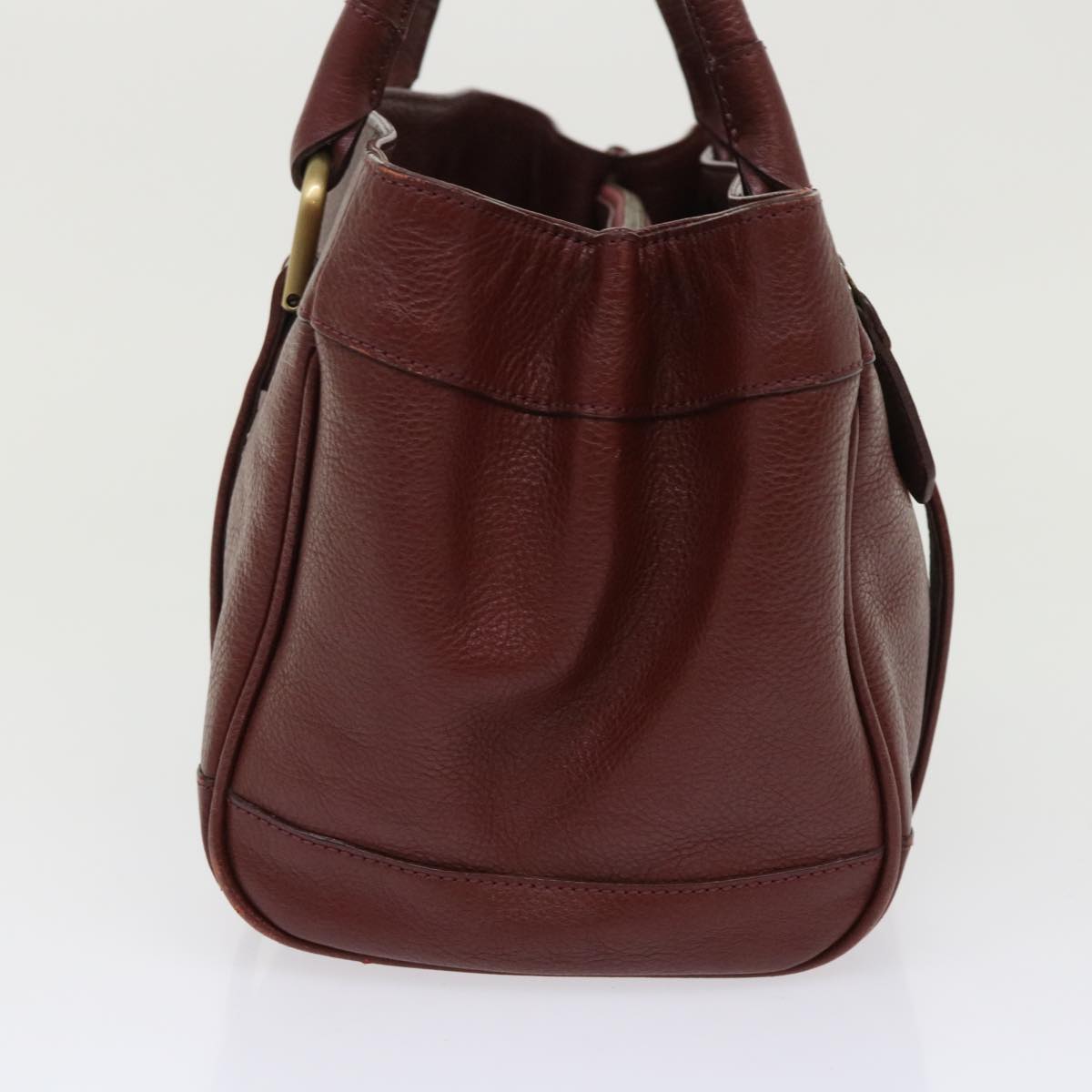 Burberry Auth Leather Black Handbag Style 4